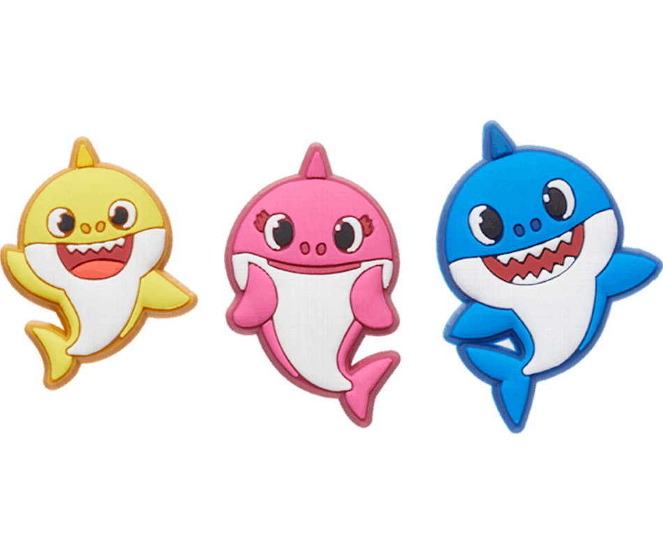 Pacote Com 3 Crocs Baby Shark
