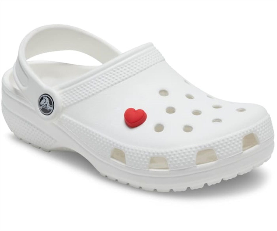 Crocs Pequeno Coração Vermelho