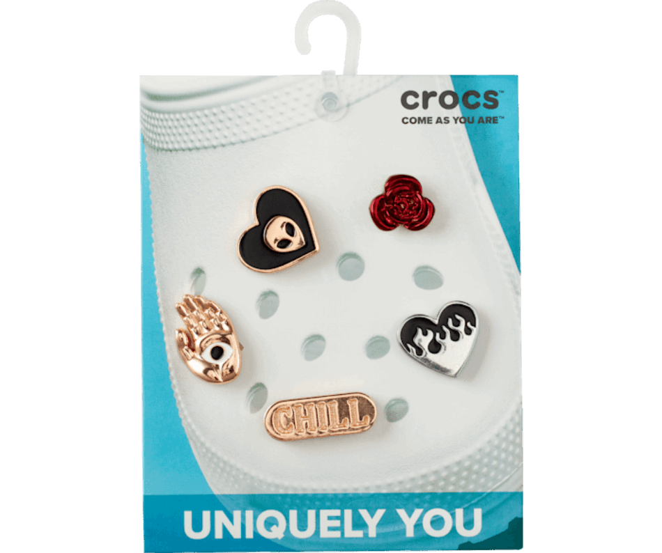 Pacote De 5 Frios Elevados Crocs