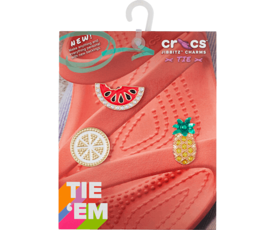 Pacote De 3 Sandálias De Frutas Brilhantes Crocs
