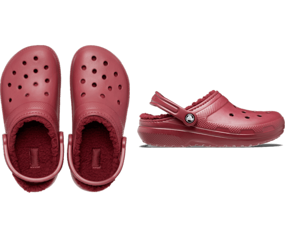Crocs Clássico Tamanco Forrado Granada