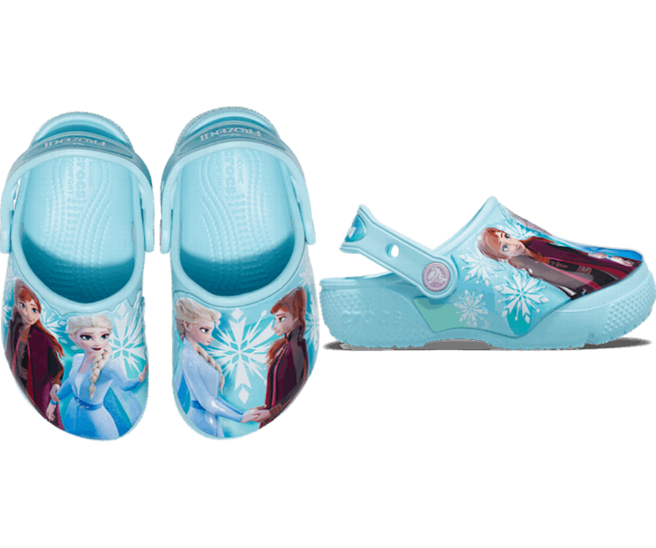 Criança Crocs Fun Lab Disney Frozen Ii Entupir Gelo Azul