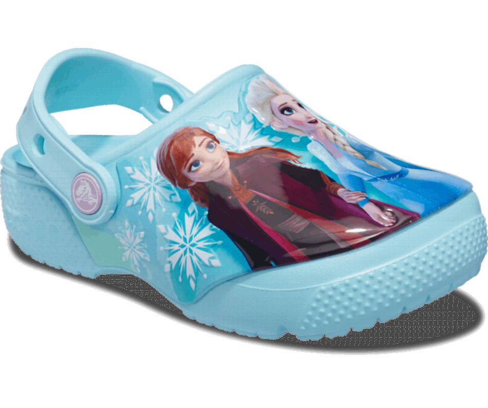 Criança Crocs Fun Lab Disney Frozen Ii Entupir Gelo Azul