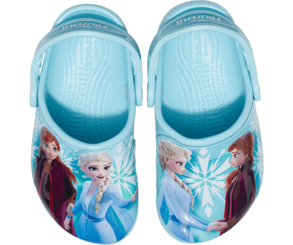 Criança Crocs Fun Lab Disney Frozen Ii Entupir Gelo Azul