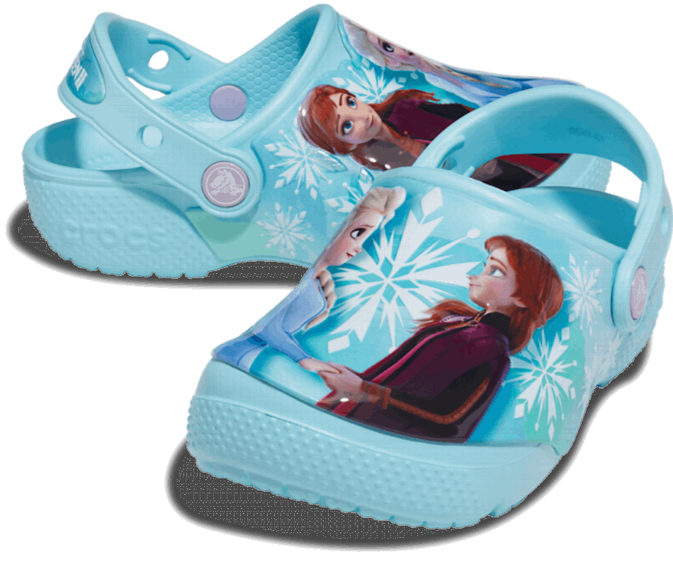Criança Crocs Fun Lab Disney Frozen Ii Entupir Gelo Azul