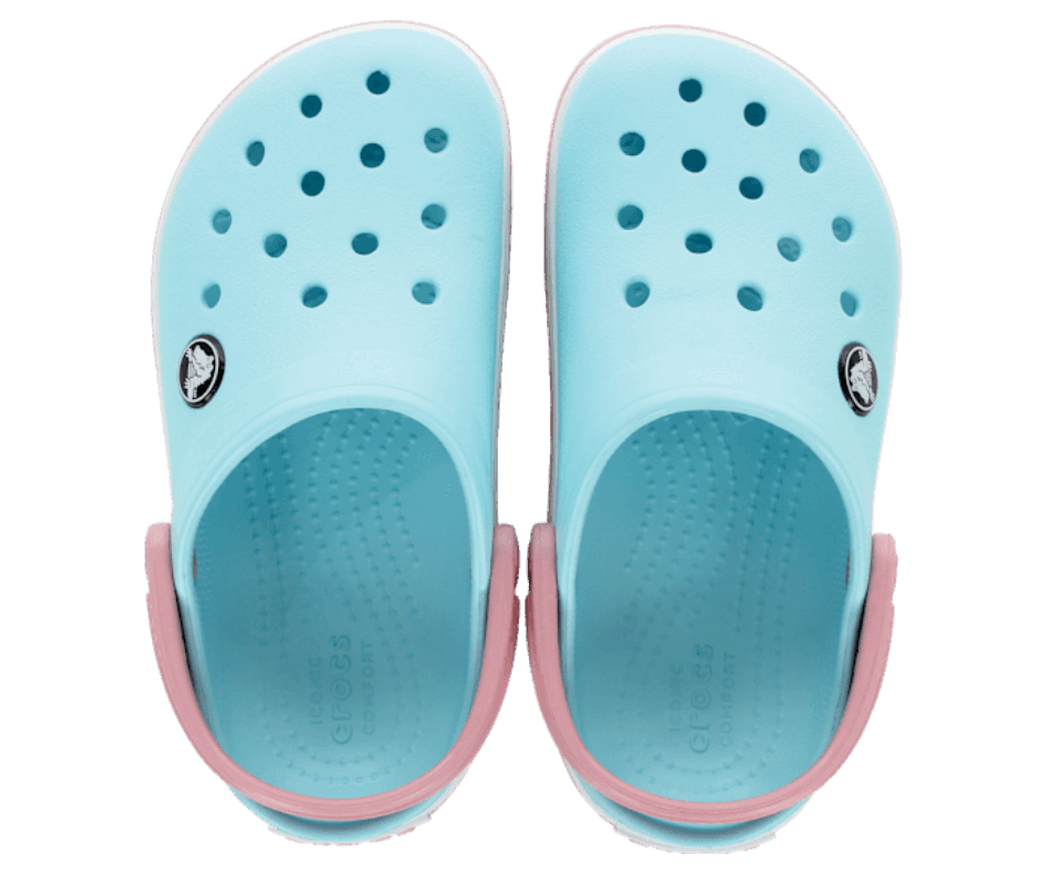 Crocs Criança Crocband Tamanco Gelo Azul-branco