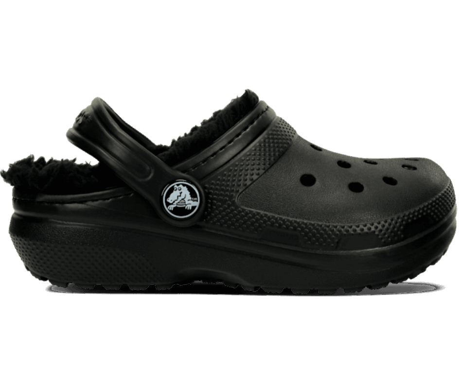Crocs Infantil Clássico Forrado Tamanco Preto