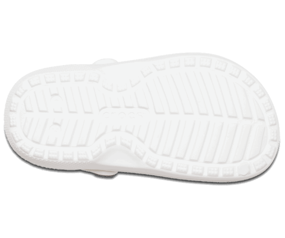 Crocs Infantil Clássico Forrado Tamanco Branco-cinza