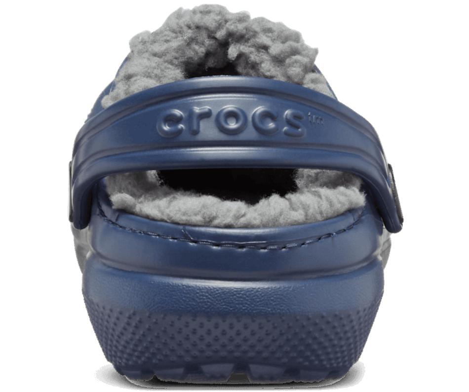 Crocs Infantil Clássico Forrado Tamanco Marinho-carvão