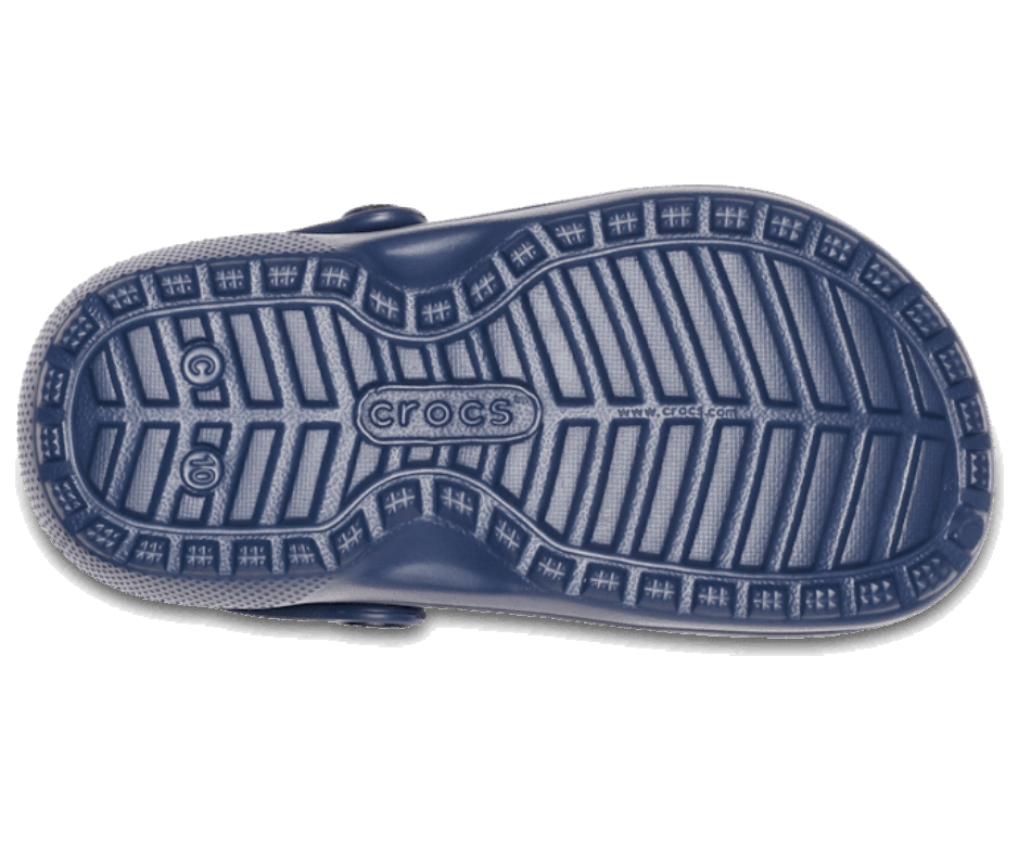 Crocs Infantil Clássico Forrado Tamanco Marinho-carvão