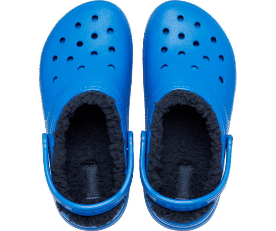 Crocs Child Forrado Clássico Tamanco Azul Parafuso