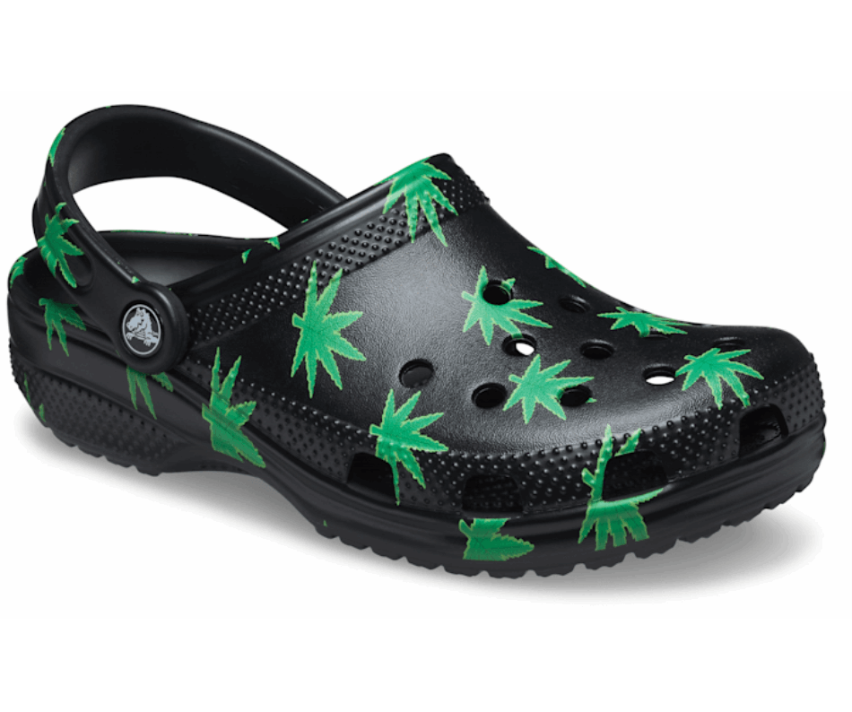 Crocs Clássico Tamanco De Folha De Cânhamo Preto