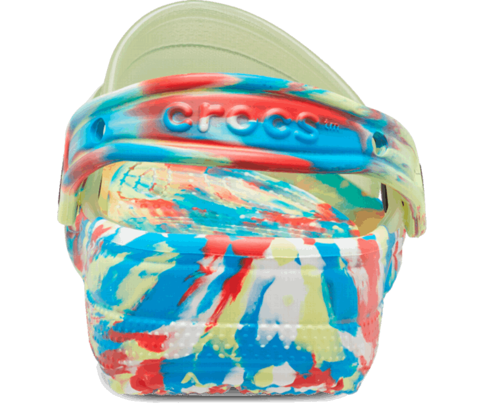 Crocs Classic Translúcido Marmorizado Tamanco Sulfur-multi