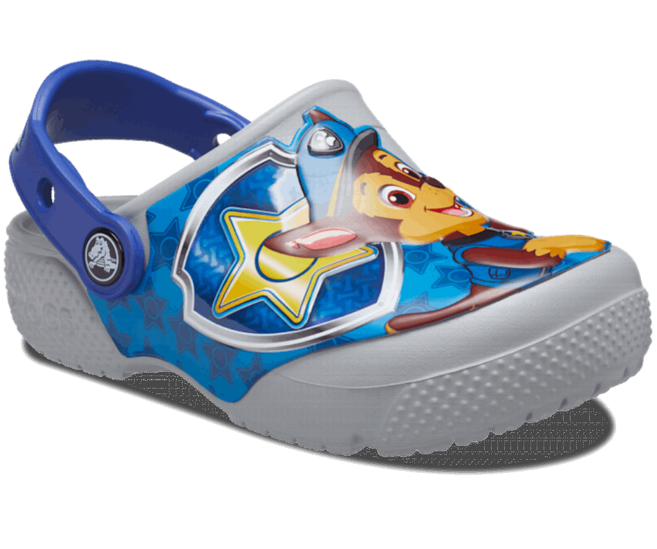 Patch De Patrulha Da Pata Crocs Fl Cg T Lgr Cinza Claro