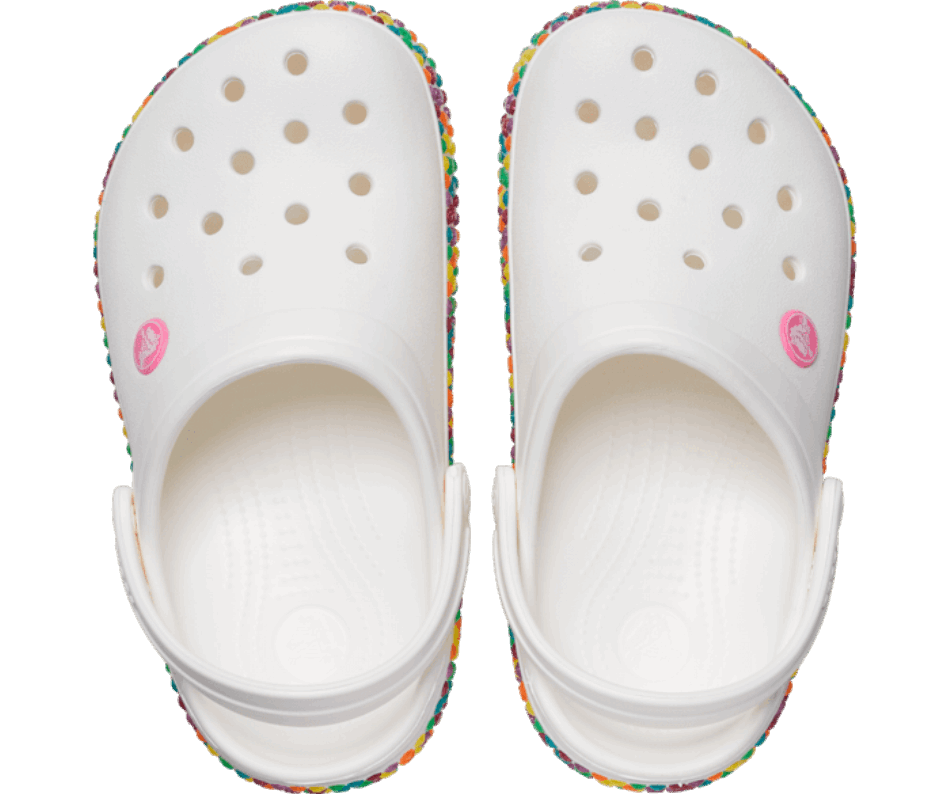 Crocs Infantil Crocband Gem Band Tamanco Branco