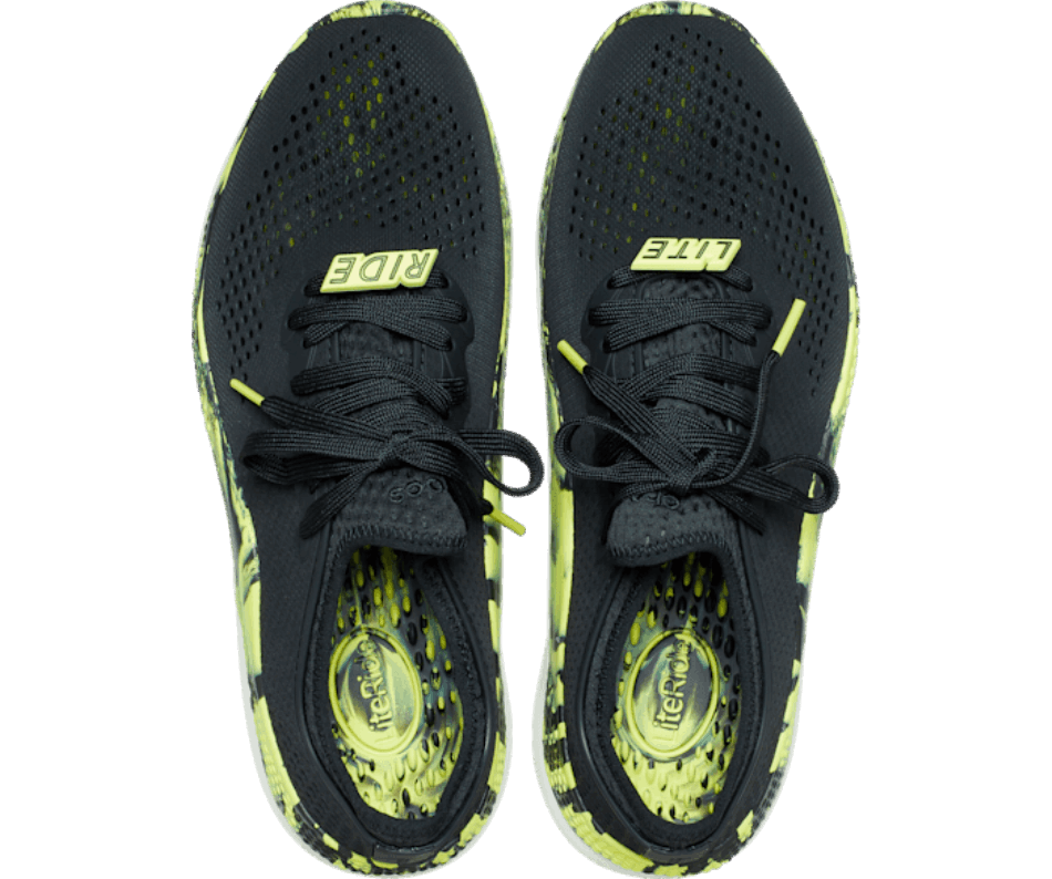 Crocs Masculino Literide 360 ​​marmored Pacer Black-citrus