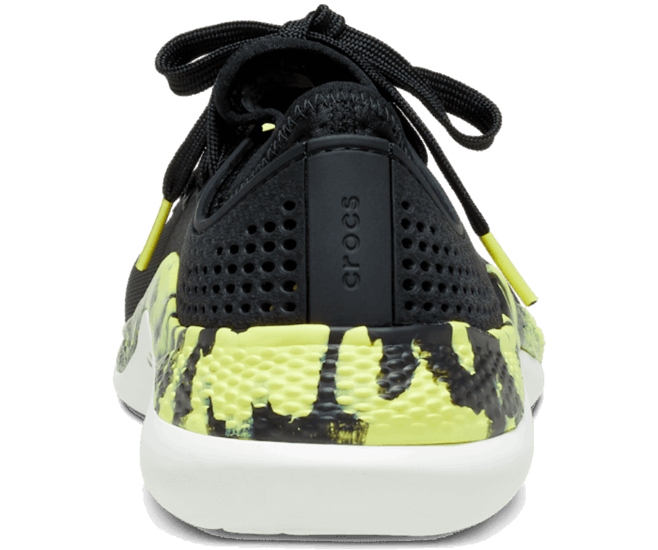 Crocs Masculino Literide 360 ​​marmored Pacer Black-citrus