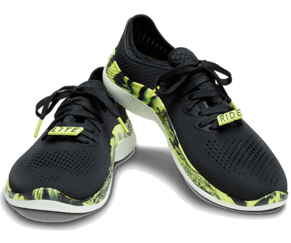 Crocs Masculino Literide 360 ​​marmored Pacer Black-citrus