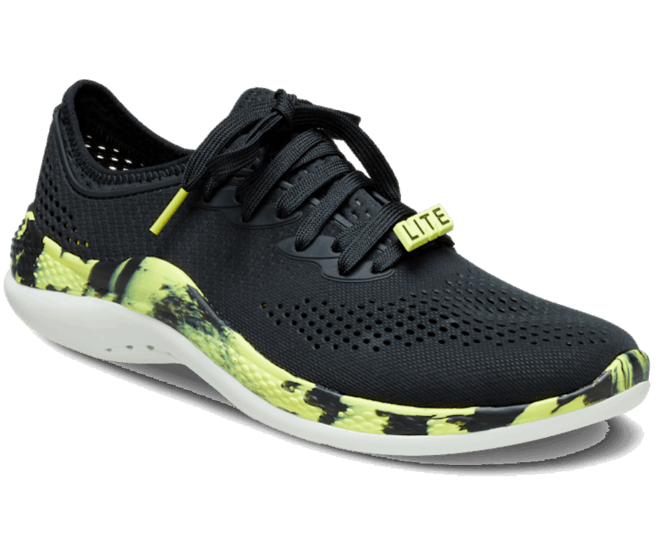 Crocs Masculino Literide 360 ​​marmored Pacer Black-citrus