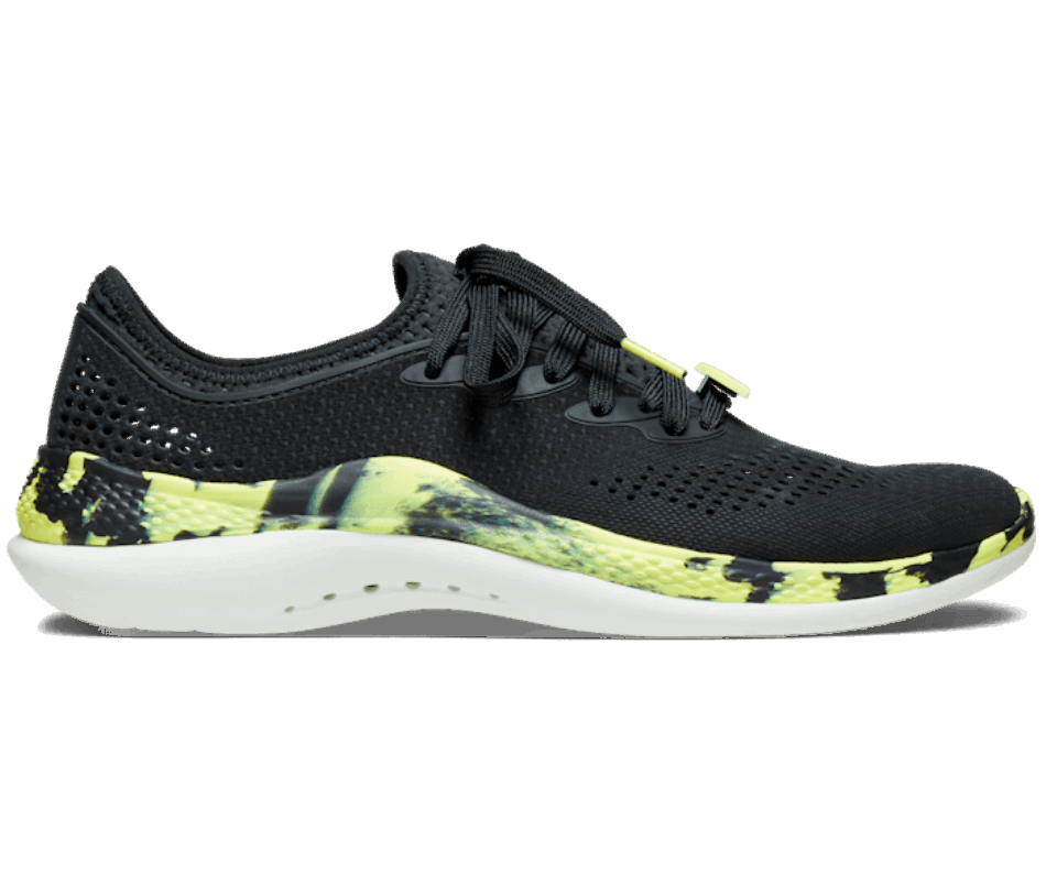 Crocs Masculino Literide 360 ​​marmored Pacer Black-citrus