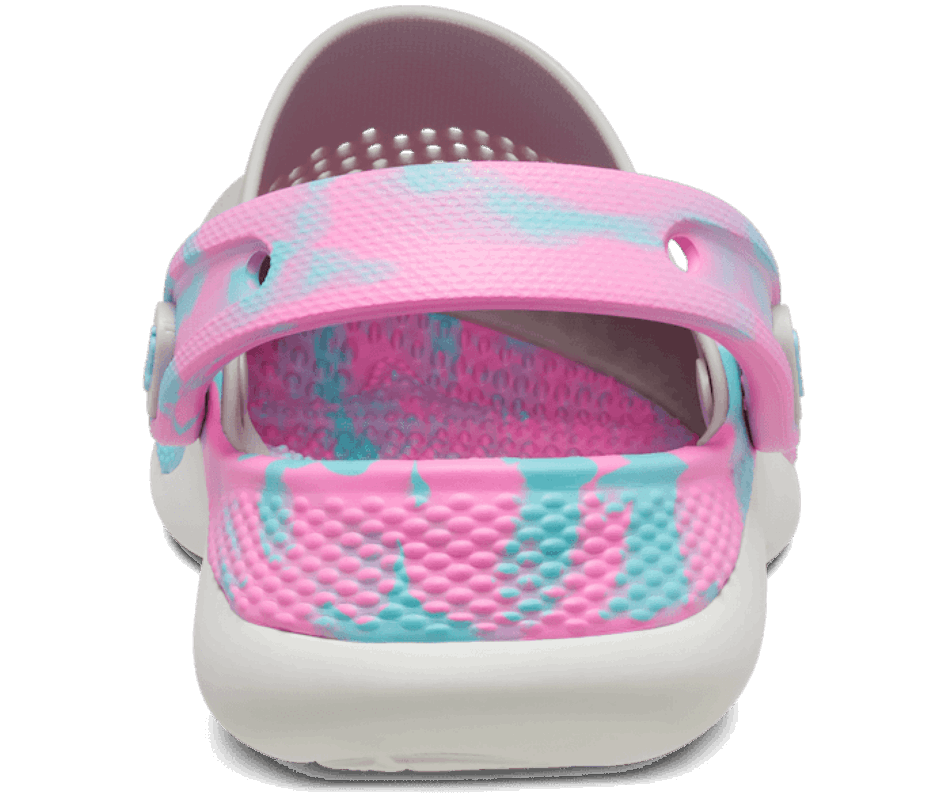 Crocs Kids'literide 360 ​​marmorizado Tamanco Pérola Branco-multi