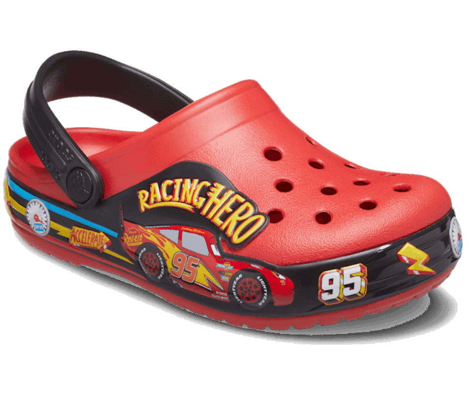 Crocs Diversão Infantil Laboratório Disney Pixar Carros Luzes Banda Tamanco Chama