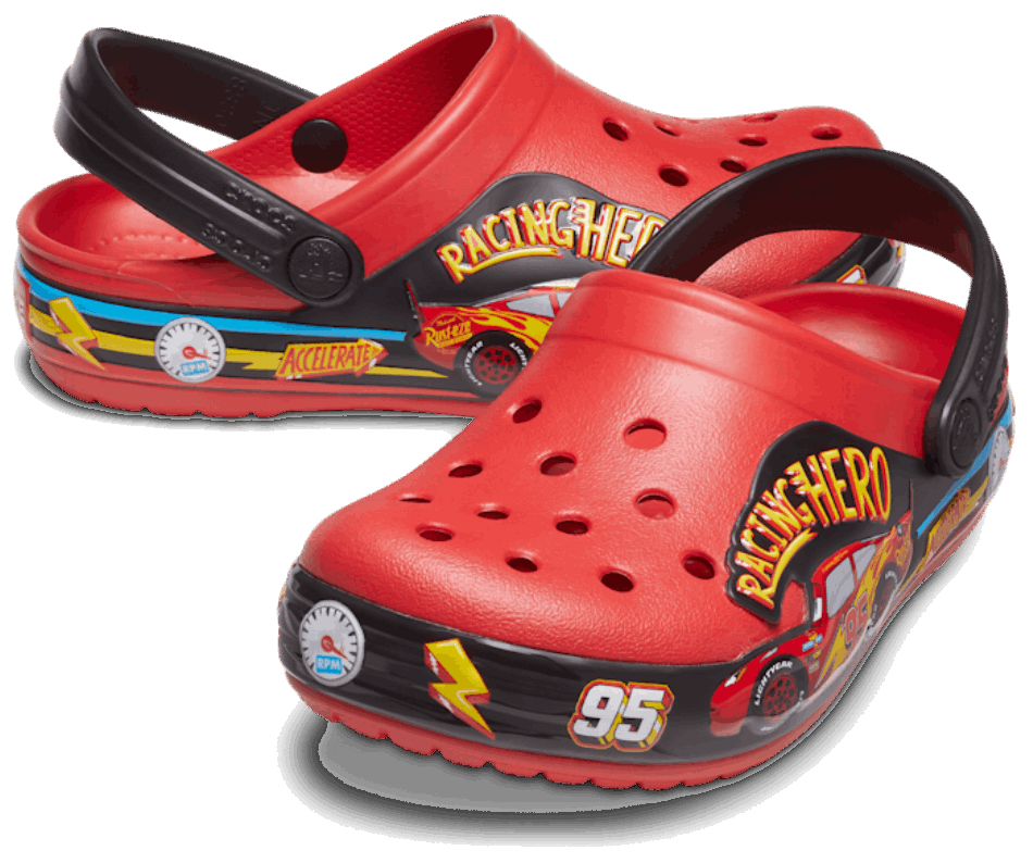 Crocs Diversão Infantil Laboratório Disney Pixar Carros Luzes Banda Tamanco Chama