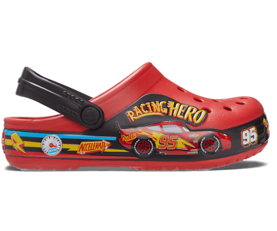 Crocs Diversão Infantil Laboratório Disney Pixar Carros Luzes Banda Tamanco Chama