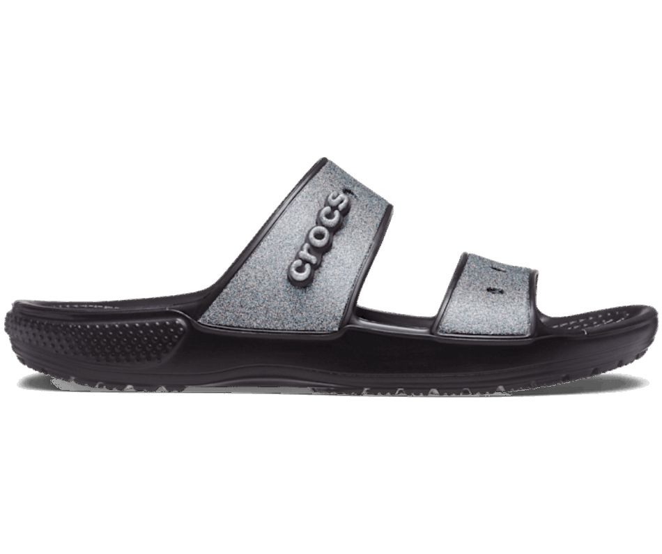 Sandália Clássica Crocs Glitter Preta