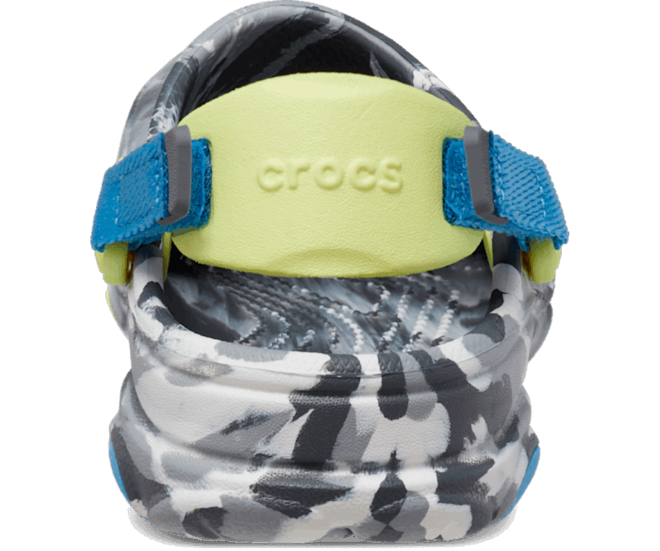 Crocs Infantil Clássico Tamanco Marmorizado Cinza Ardósia