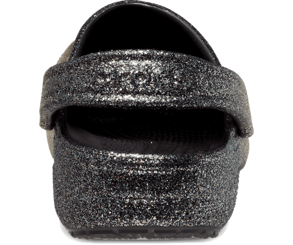 Crocs Classic Ombre Glitter Tamanco Preto-ouro