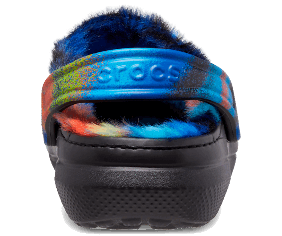 Crocs Clássico Forrado De Pele Spray Corante Entupir Preto-multi