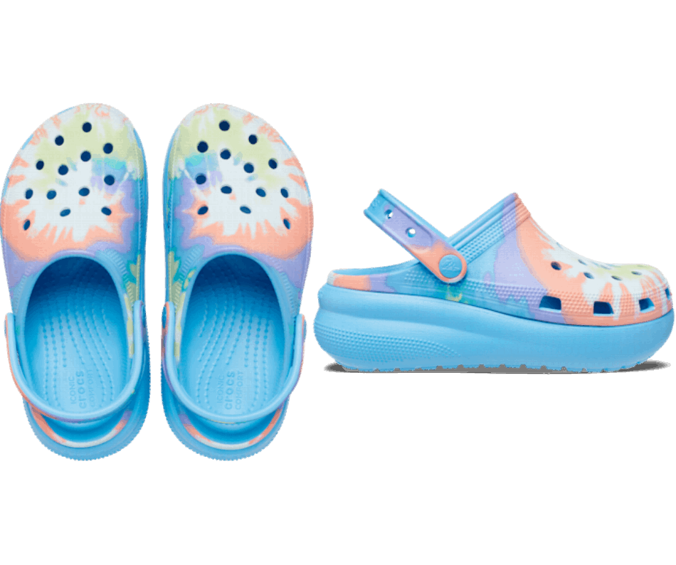 Crocs Clássico Infantil Tie Dye Cutie Tamanco Oxigênio-multi